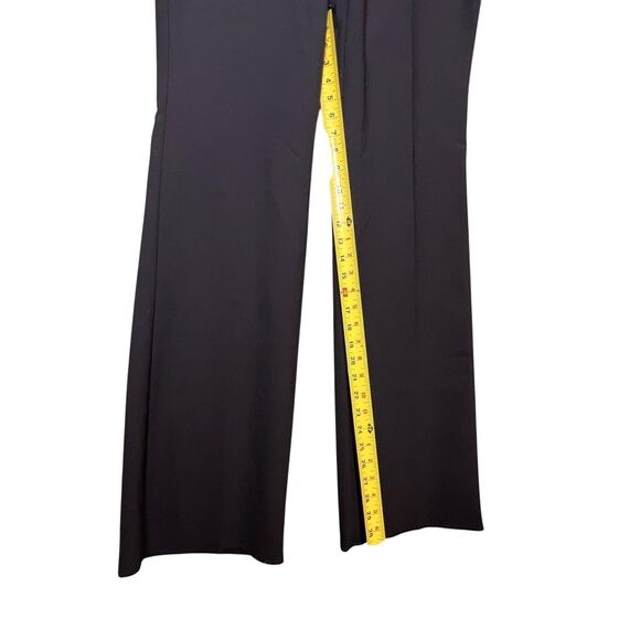 Lands End Pants Womens 12 Black Wool Blend Lined Flare Work Dress Career USA - Picture 10 of 13
